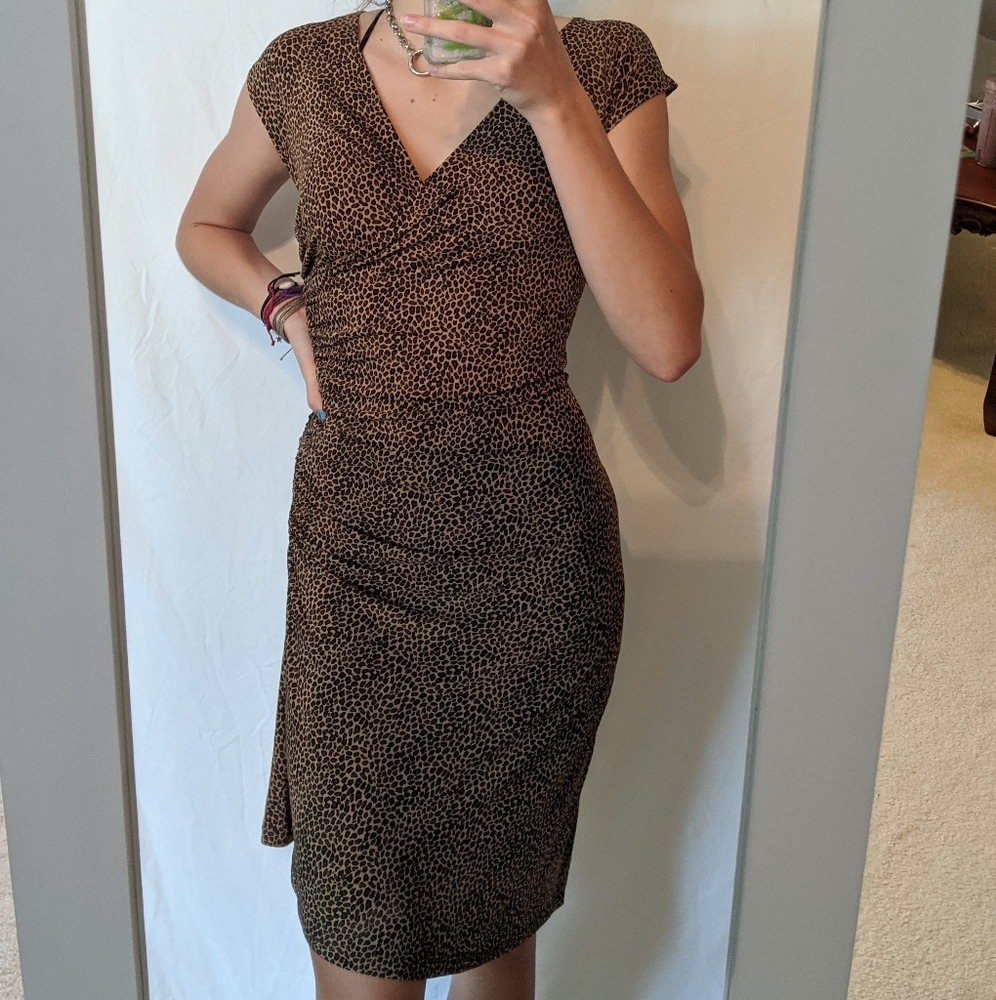 NWT Michael Kors Cheetah Print Zipper Dress